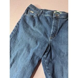 Lee Relaxed Straight Leg Jeans Women's 16 Short Medium Wash Blue Denim